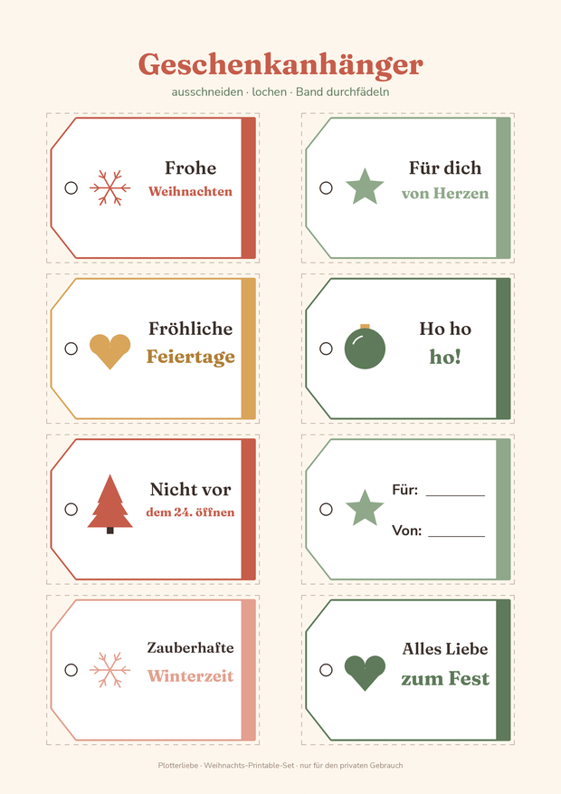 Vorschau Seite 2: 8 Geschenkanhänger